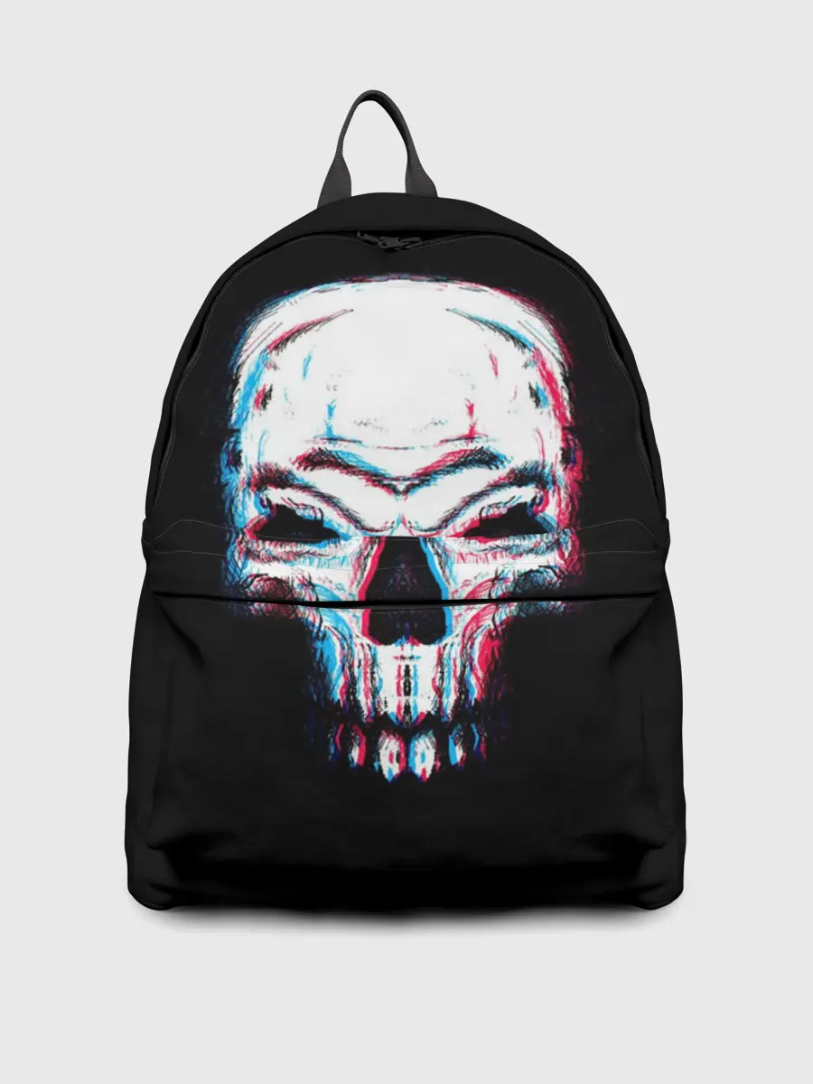 Рюкзак джинсовый / Glitch Skull