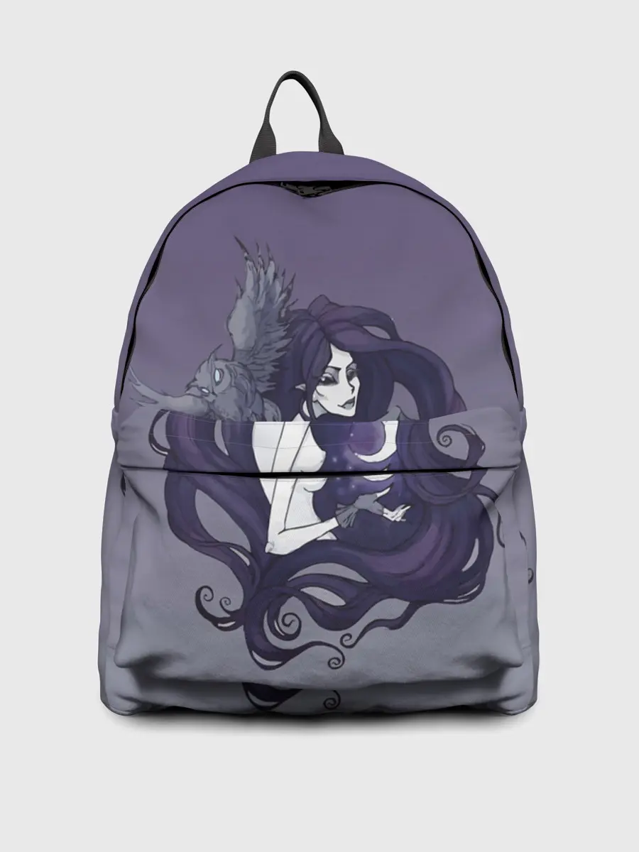 Рюкзак джинсовый / ведьма сова луна