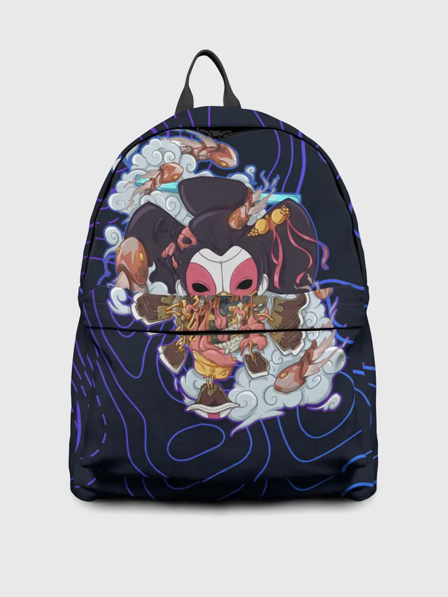 Рюкзак джинсовый / Призрак в доспехах | Cyberpunk