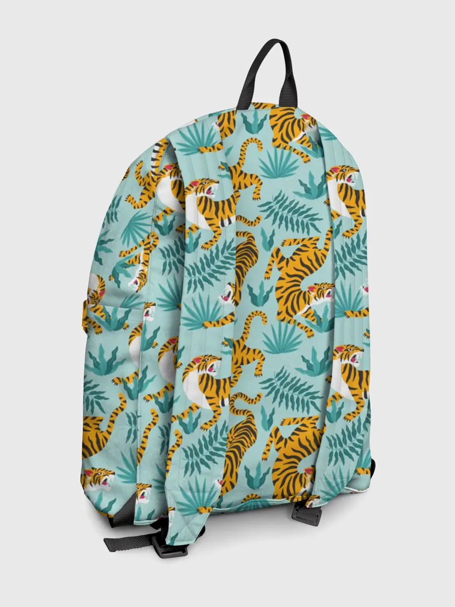 Рюкзак джинсовый / Рычащие Тигры Паттерн