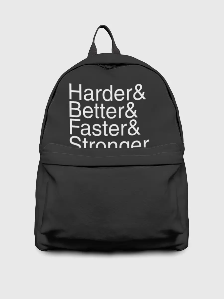 Рюкзак джинсовый / Harder/Better/Faster/Stronger
