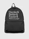 Рюкзак джинсовый / Harder/Better/Faster/Stronger