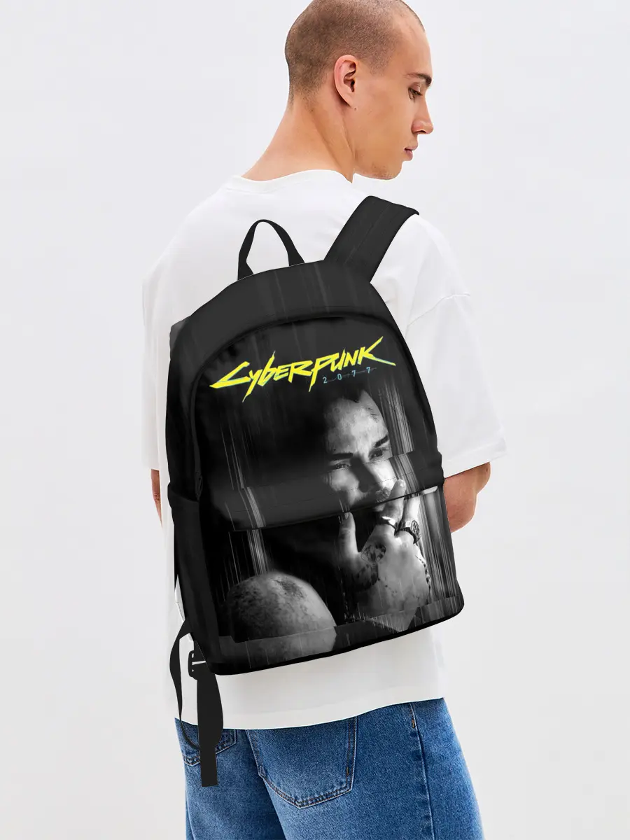 Рюкзак джинсовый / Cyberpunk 2077 | Джонни