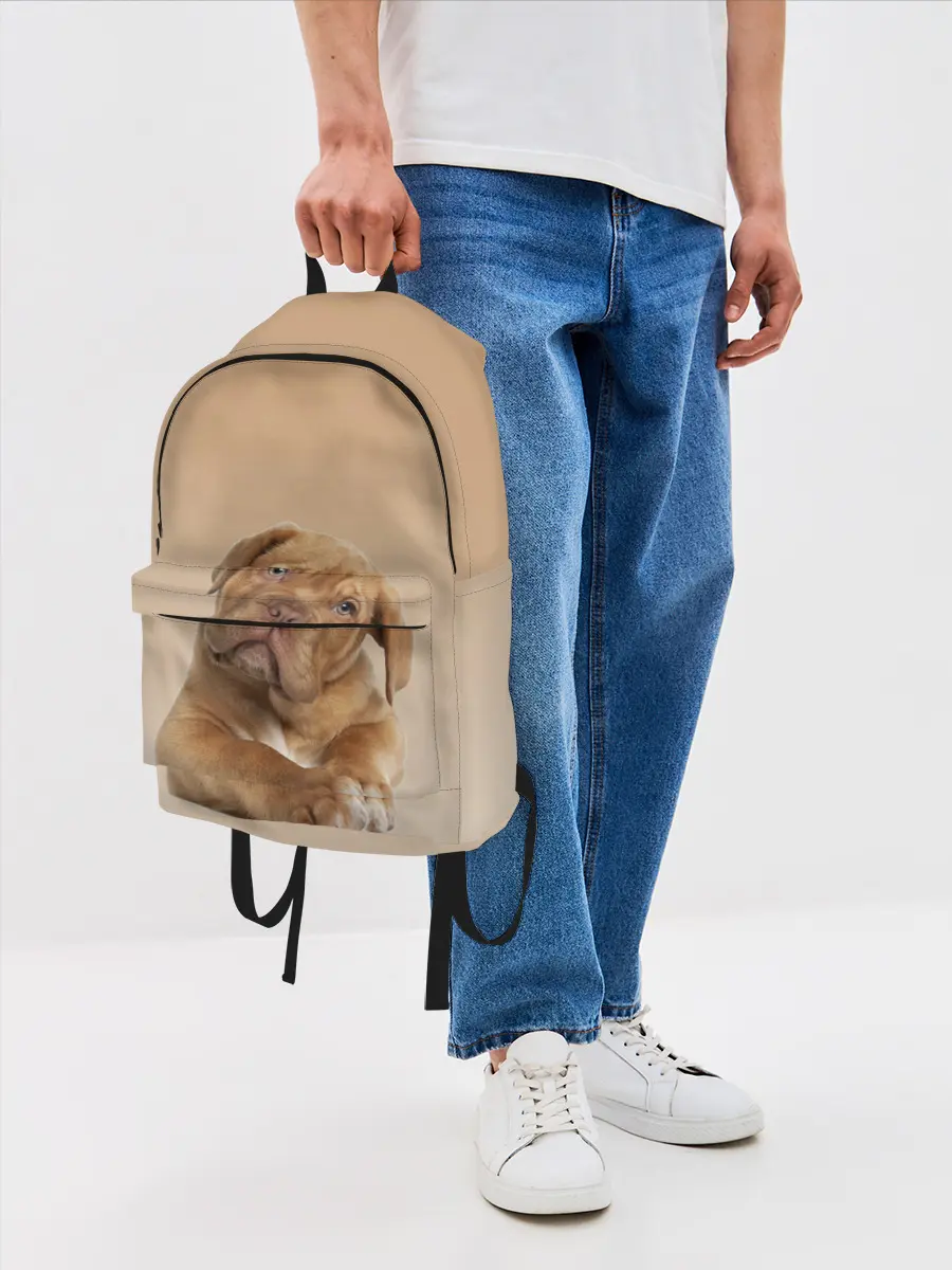 Рюкзак джинсовый / питбуль