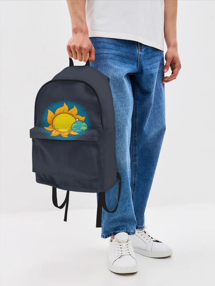 Рюкзак джинсовый / Согрей моё сердце