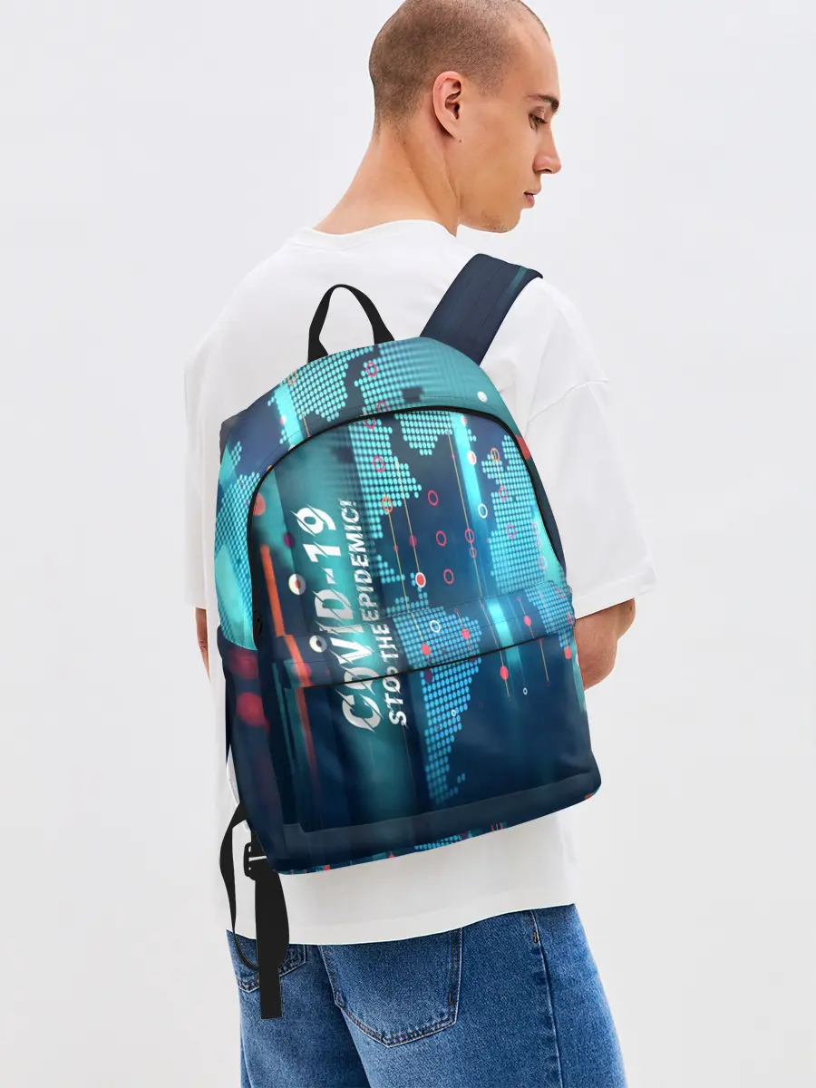 Рюкзак джинсовый / Stop Covid-19