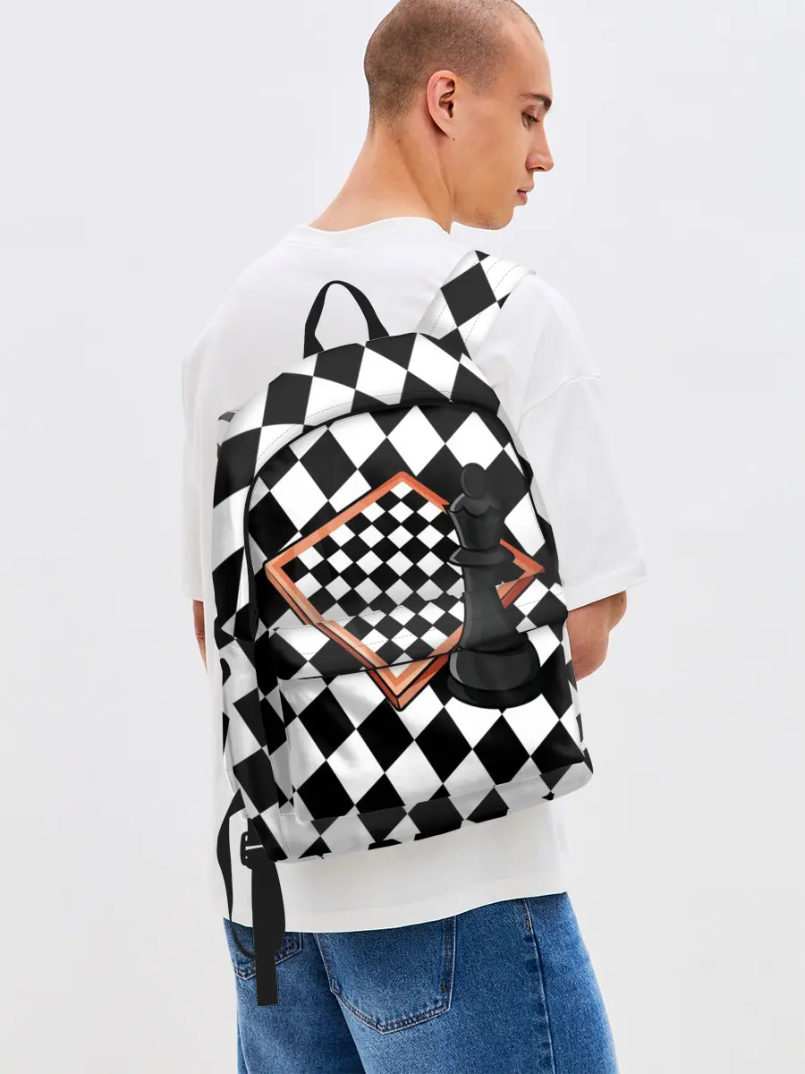 Рюкзак джинсовый / Шахматы