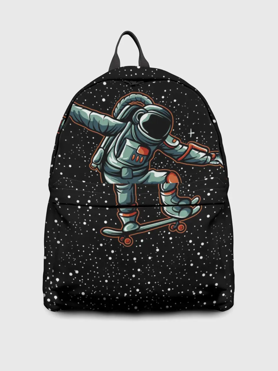 Рюкзак джинсовый / Космонавт На Скейтборде