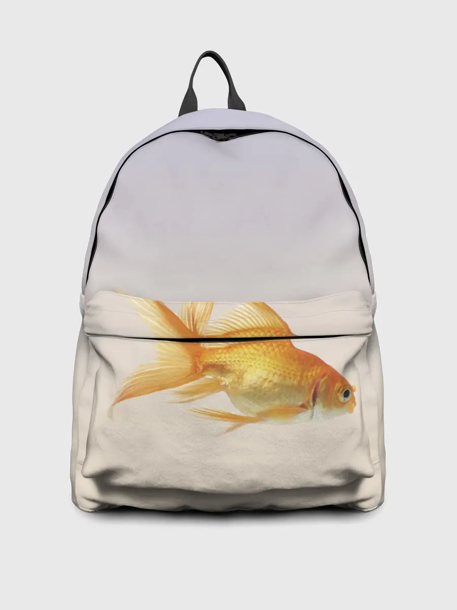 Рюкзак джинсовый / золотая рыбка