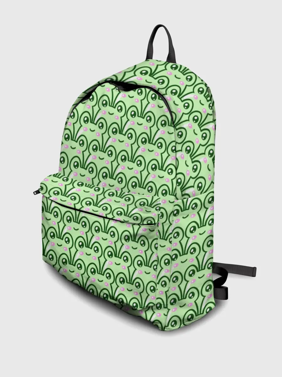 Рюкзак джинсовый / милые лягушки