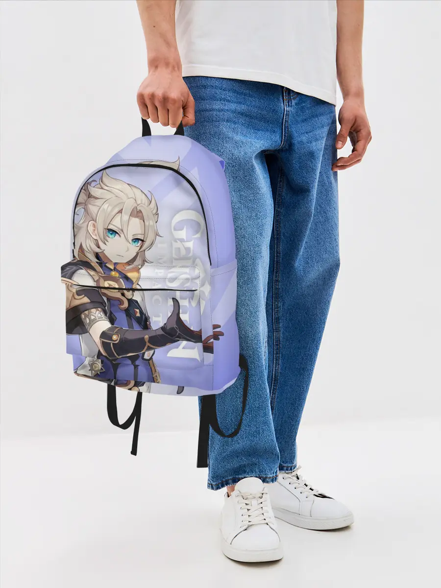 Рюкзак джинсовый / GENSHIN IMPACT, АЛЬБЕДО