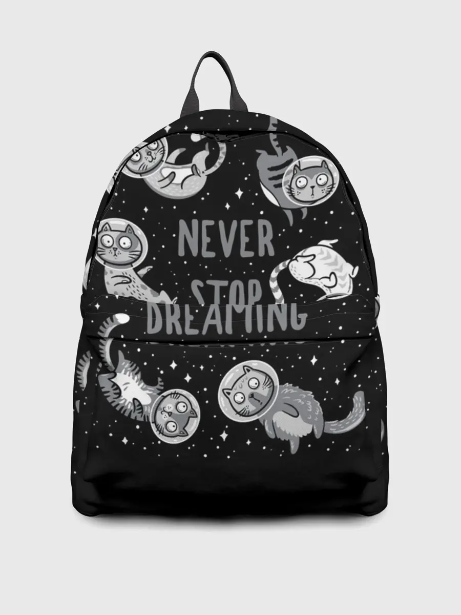 Рюкзак джинсовый / Коты в Космосе