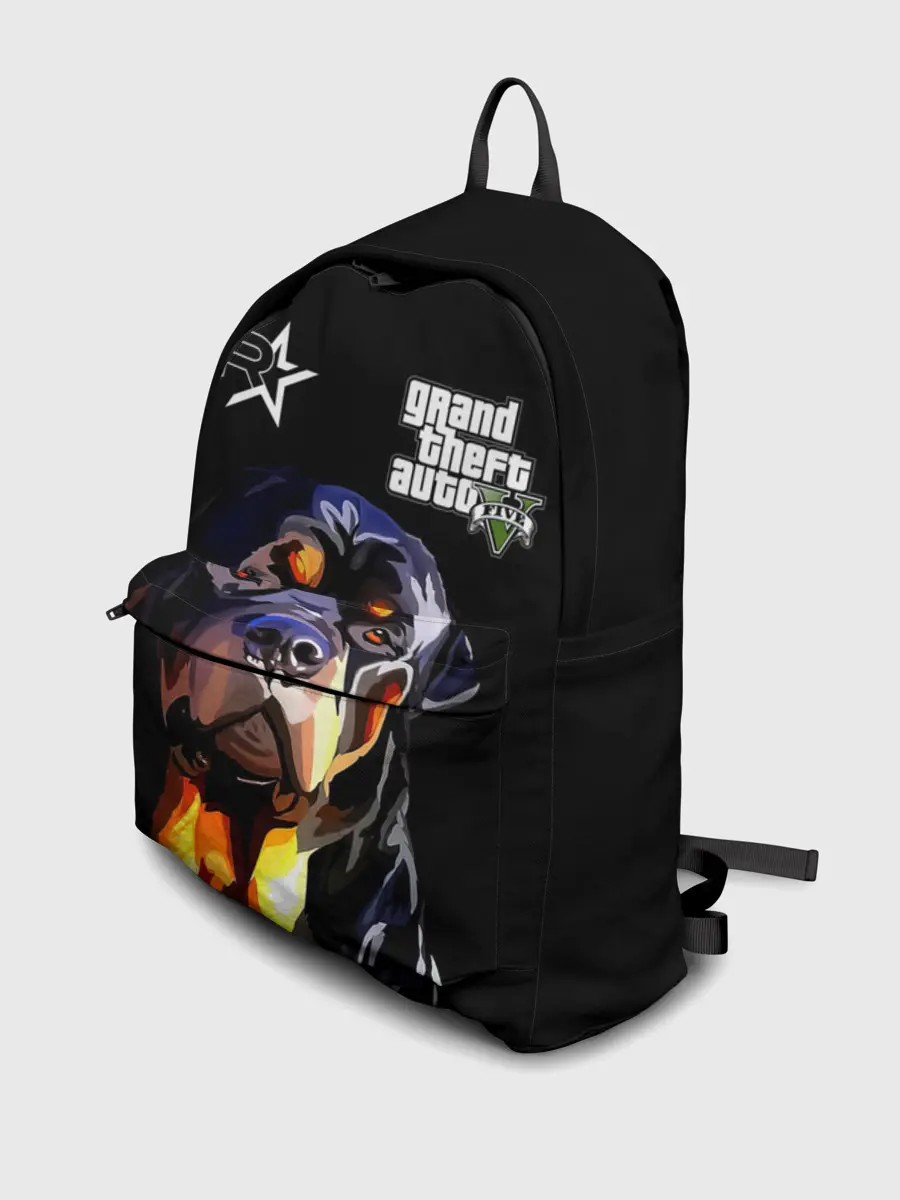 Рюкзак джинсовый / Чоп - ротвейлер из GTA 5