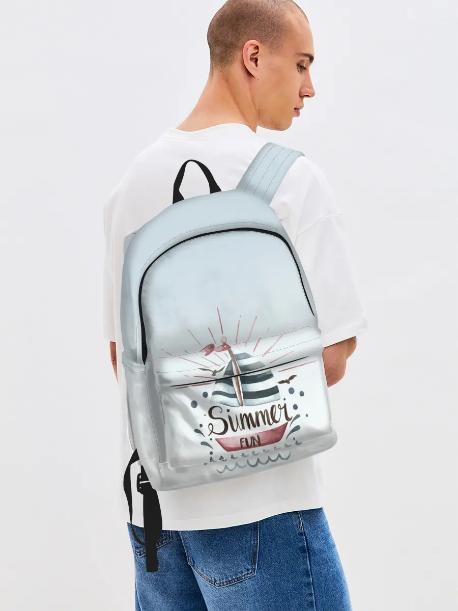 Рюкзак джинсовый / кораблик лето