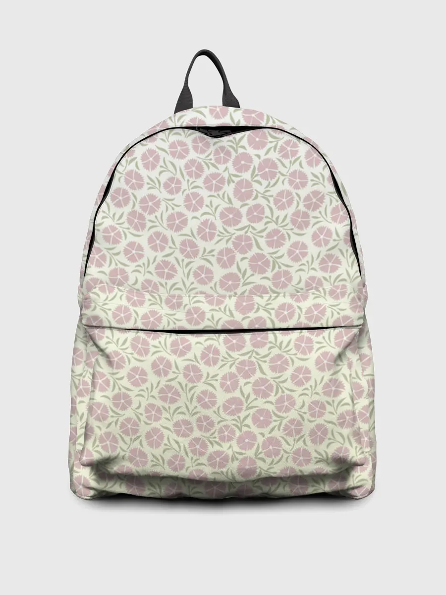 Рюкзак джинсовый / узор мелкие цветочки