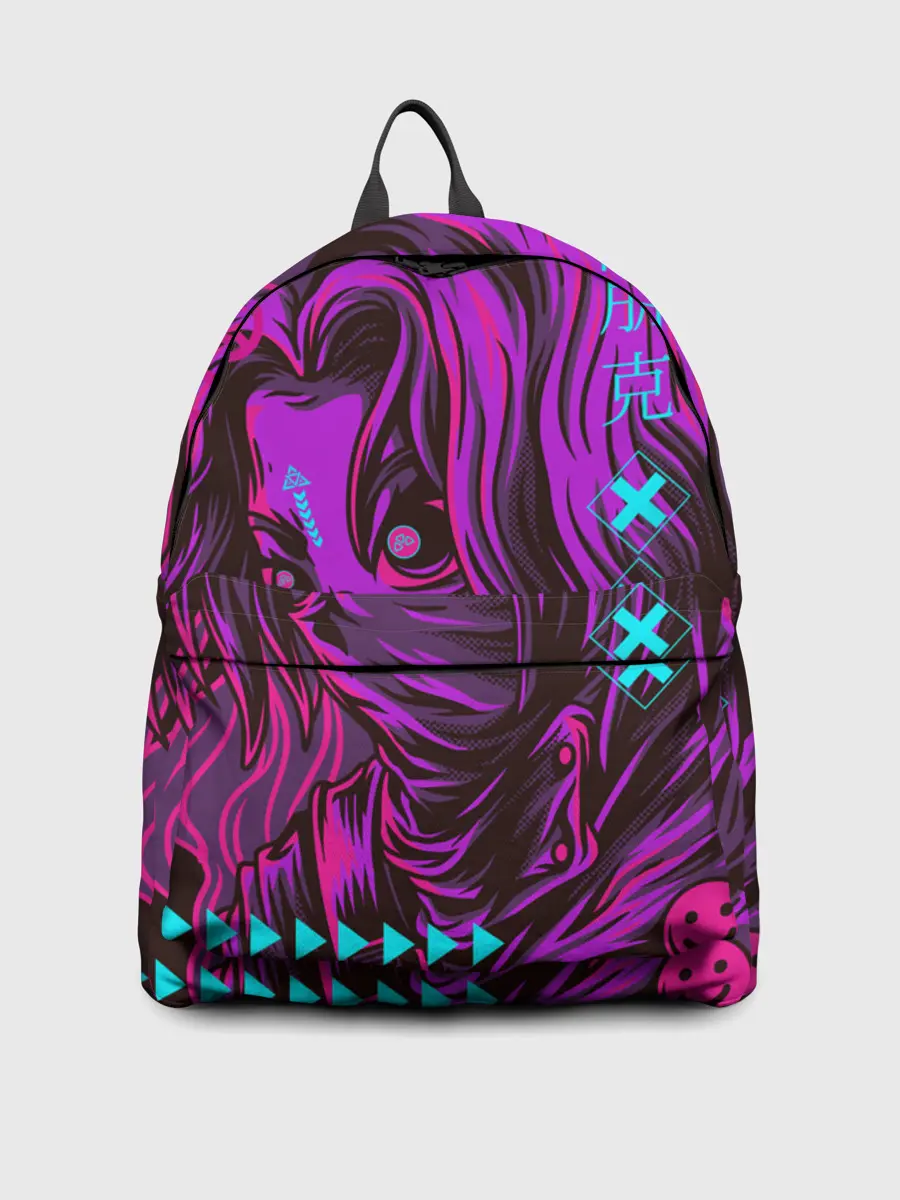 Рюкзак джинсовый / Киберпанк