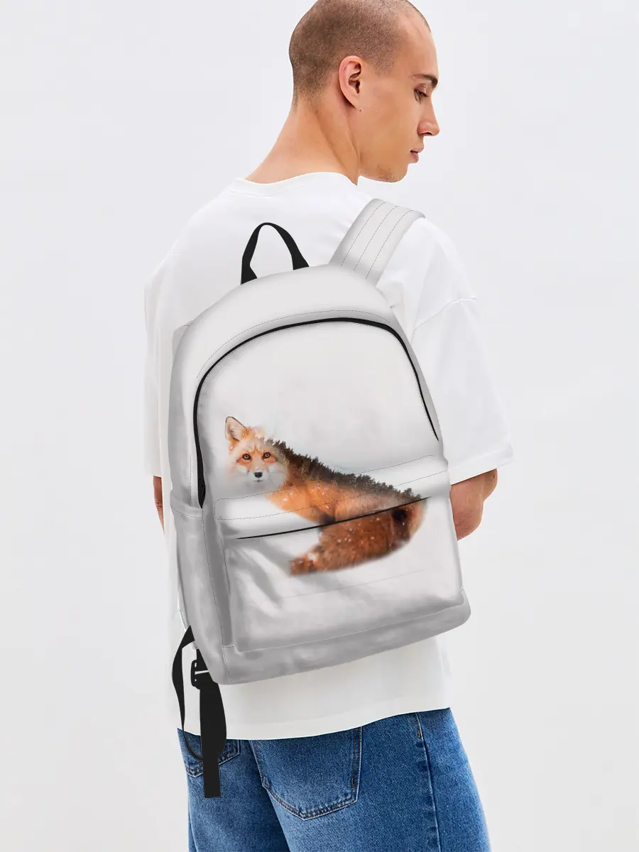 Рюкзак джинсовый / Лисица
