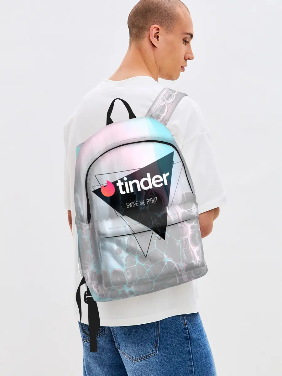 Рюкзак джинсовый / Тиндер | Tinder Swipe Right