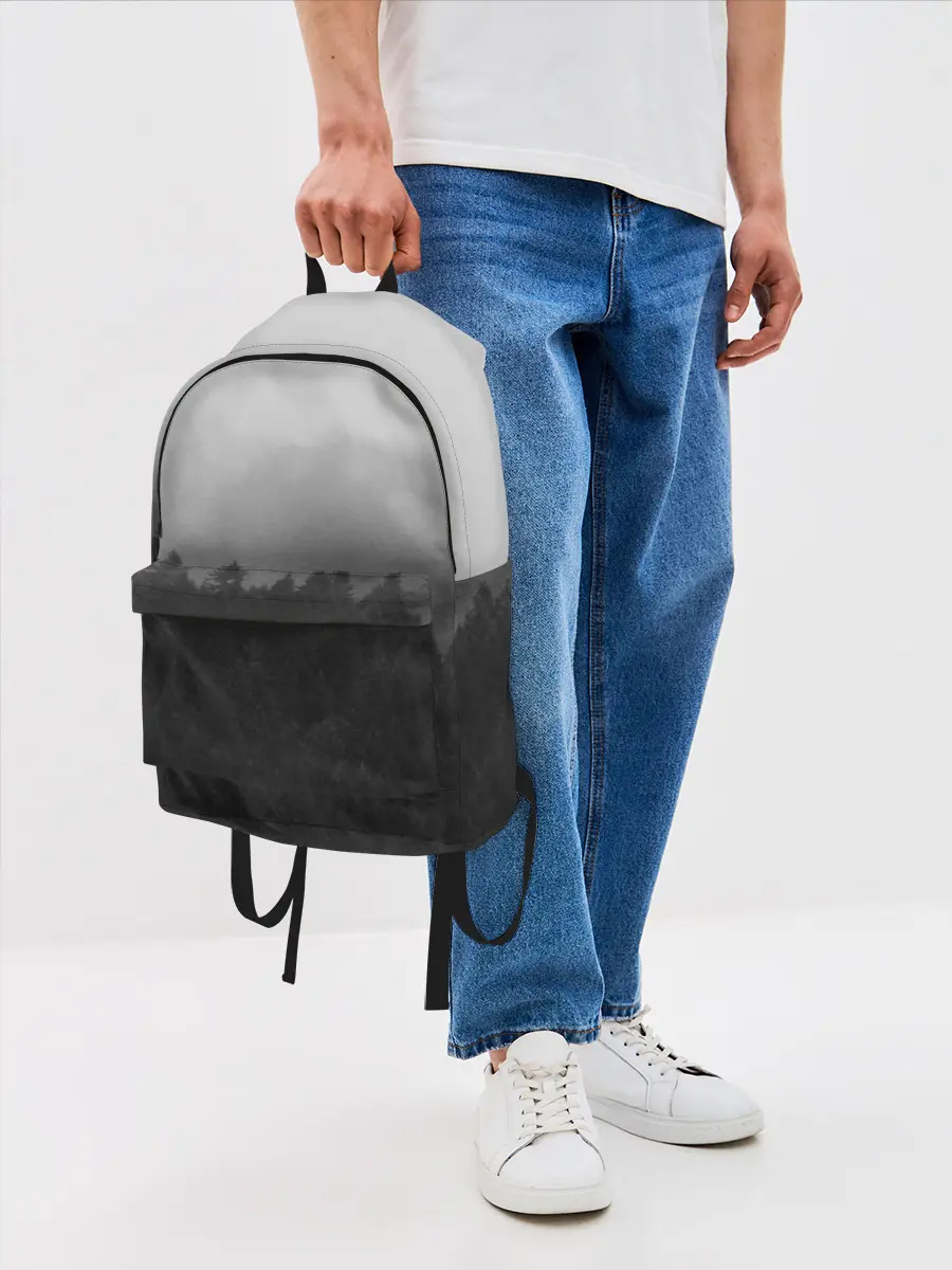 Рюкзак джинсовый / Туманный лес