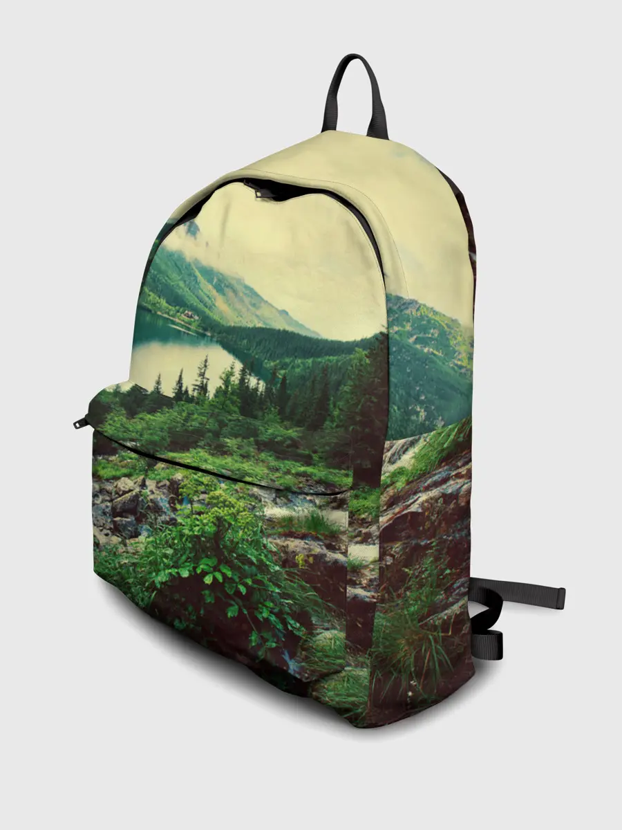 Рюкзак джинсовый / Красивый лес