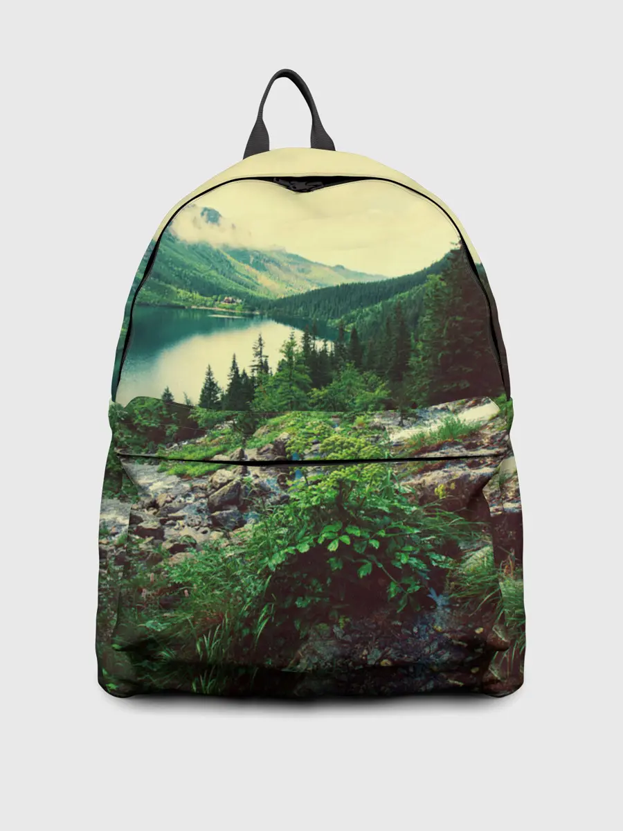 Рюкзак джинсовый / Красивый лес