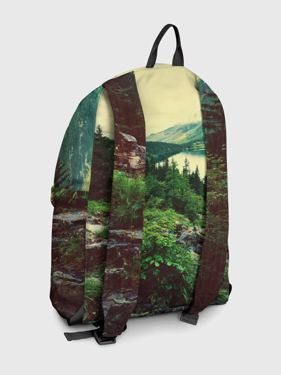 Рюкзак джинсовый / Красивый лес