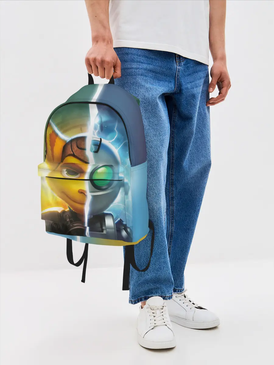 Рюкзак джинсовый / Рэтчет и Кланr