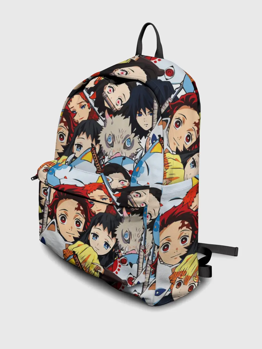 Рюкзак джинсовый / КЛИНОК, РАССЕКАЮЩИЙ ДЕМОНОВ