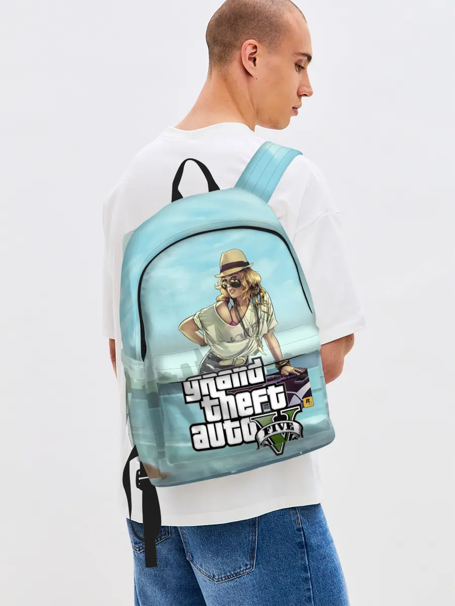 Рюкзак джинсовый / Grand Theft Auto 5 девушка