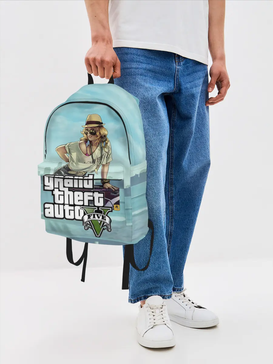 Рюкзак джинсовый / Grand Theft Auto 5 девушка