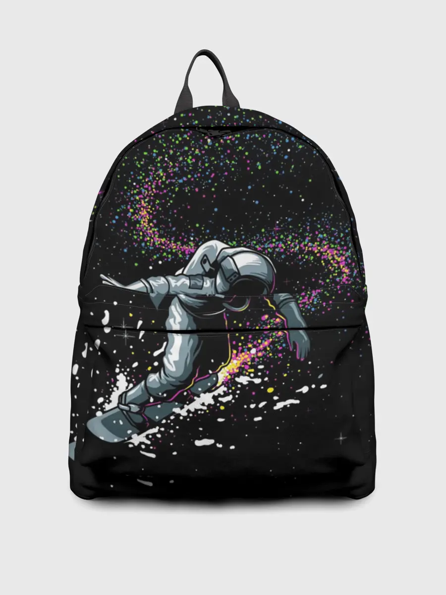 Рюкзак джинсовый / Космический Сёрфинг