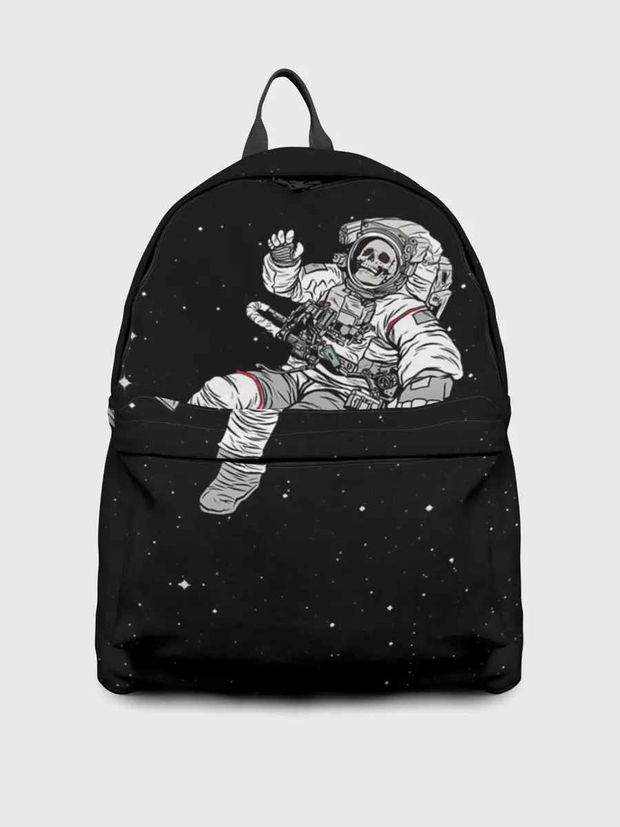 Рюкзак джинсовый / Скелет Космонавт