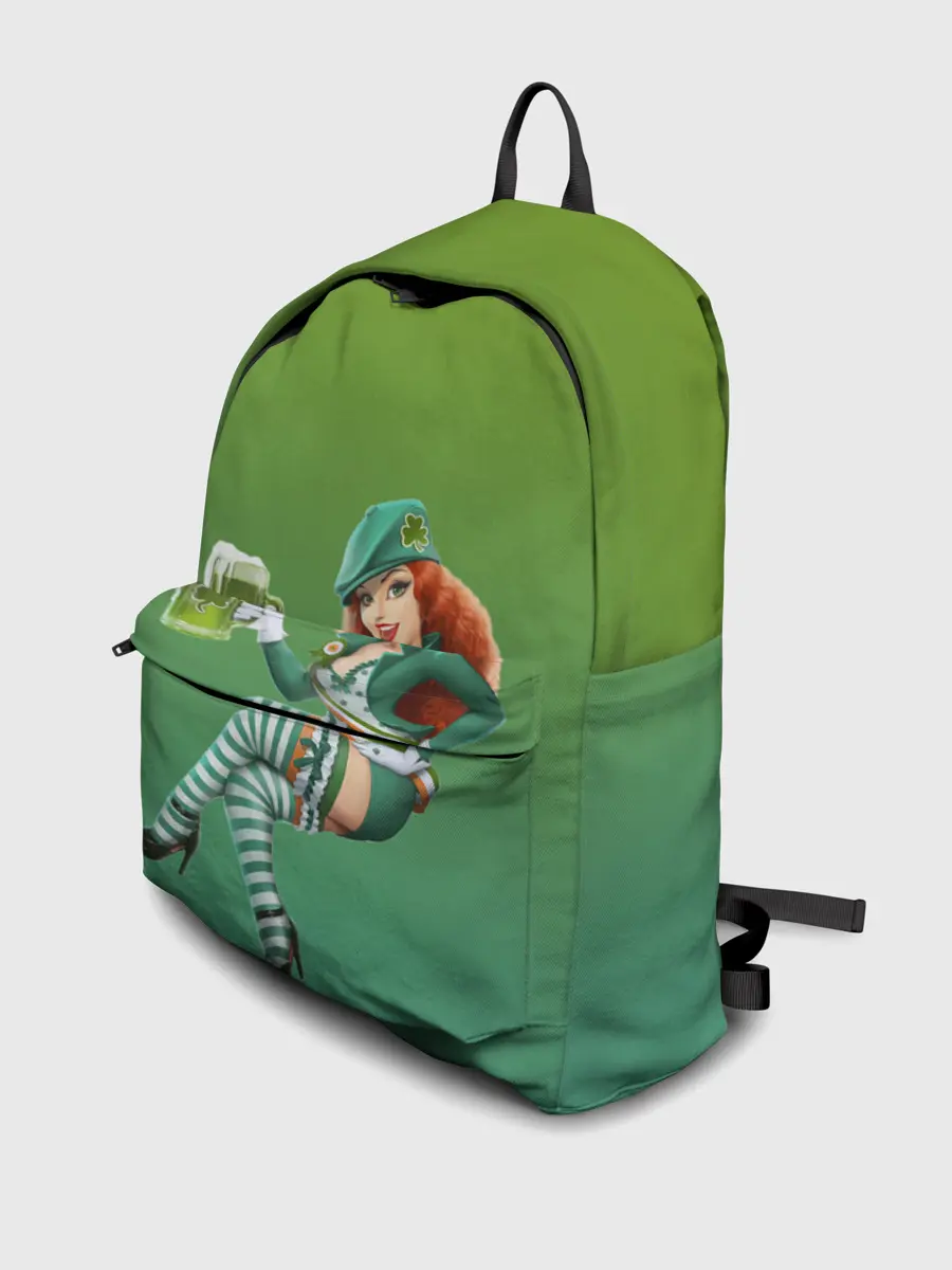 Рюкзак джинсовый / девушка вечеринка на Патрика