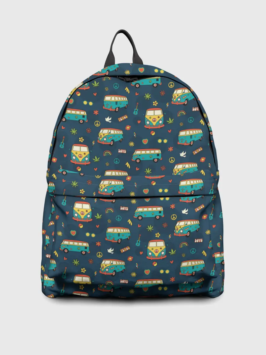 Рюкзак джинсовый / Фургоны хиппи