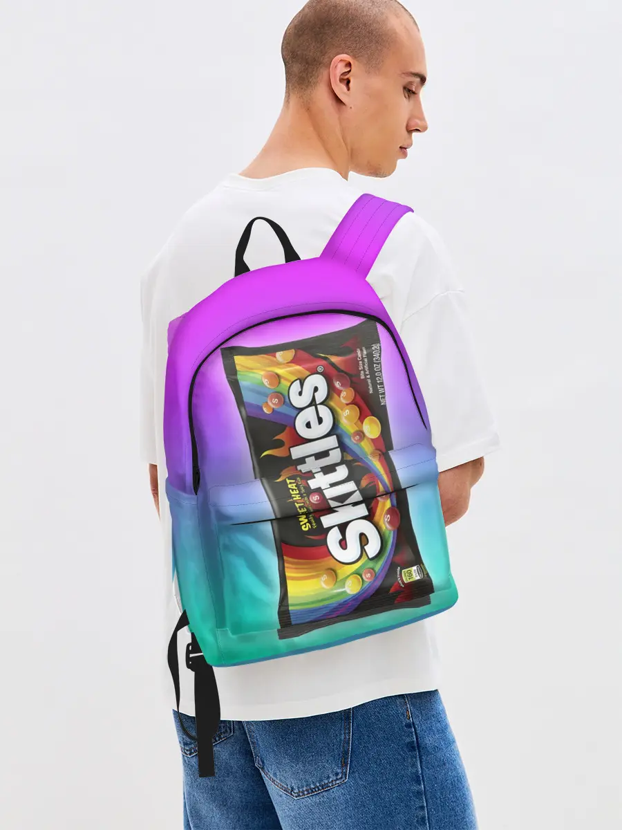 Рюкзак джинсовый / Skittles | Черный