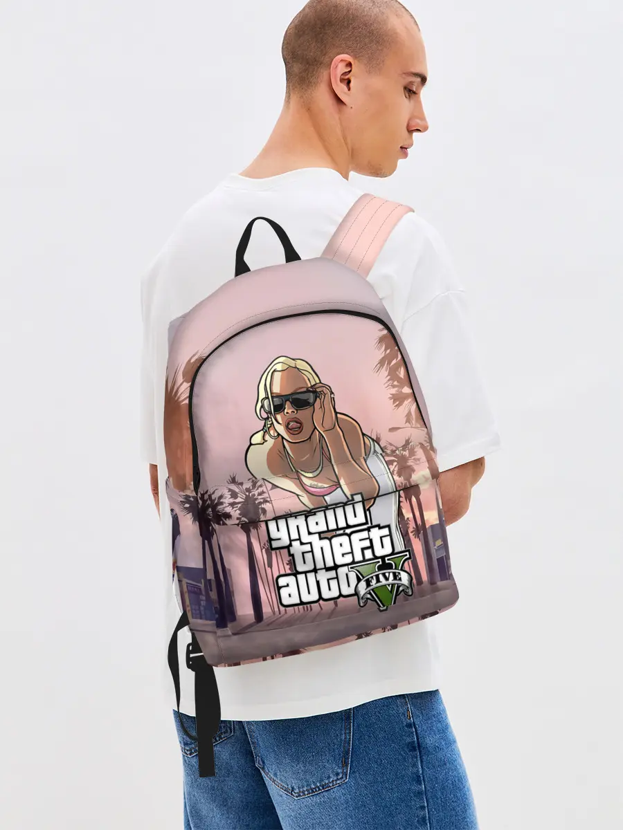 Рюкзак джинсовый / Grand Theft Auto V девушка