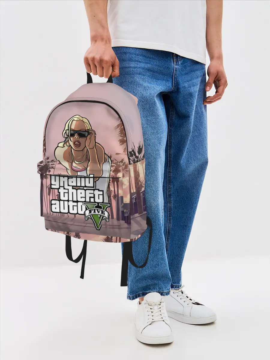 Рюкзак джинсовый / Grand Theft Auto V девушка
