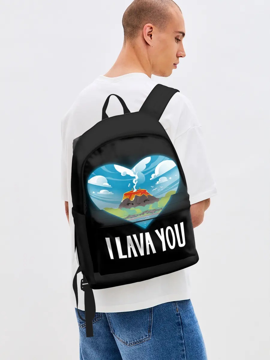 Рюкзак джинсовый / I lava you