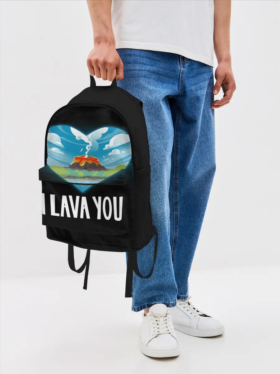 Рюкзак джинсовый / I lava you