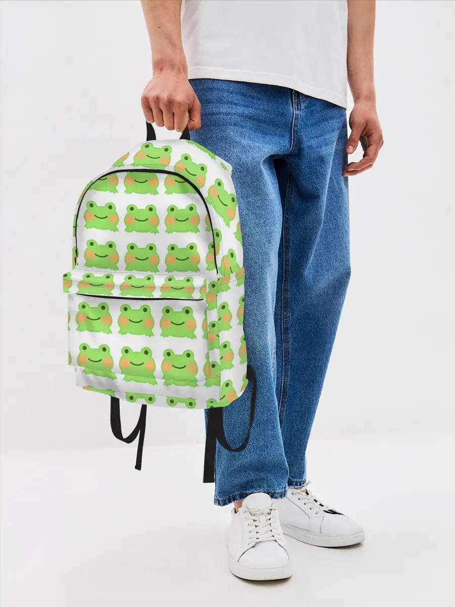 Рюкзак джинсовый / лягушка