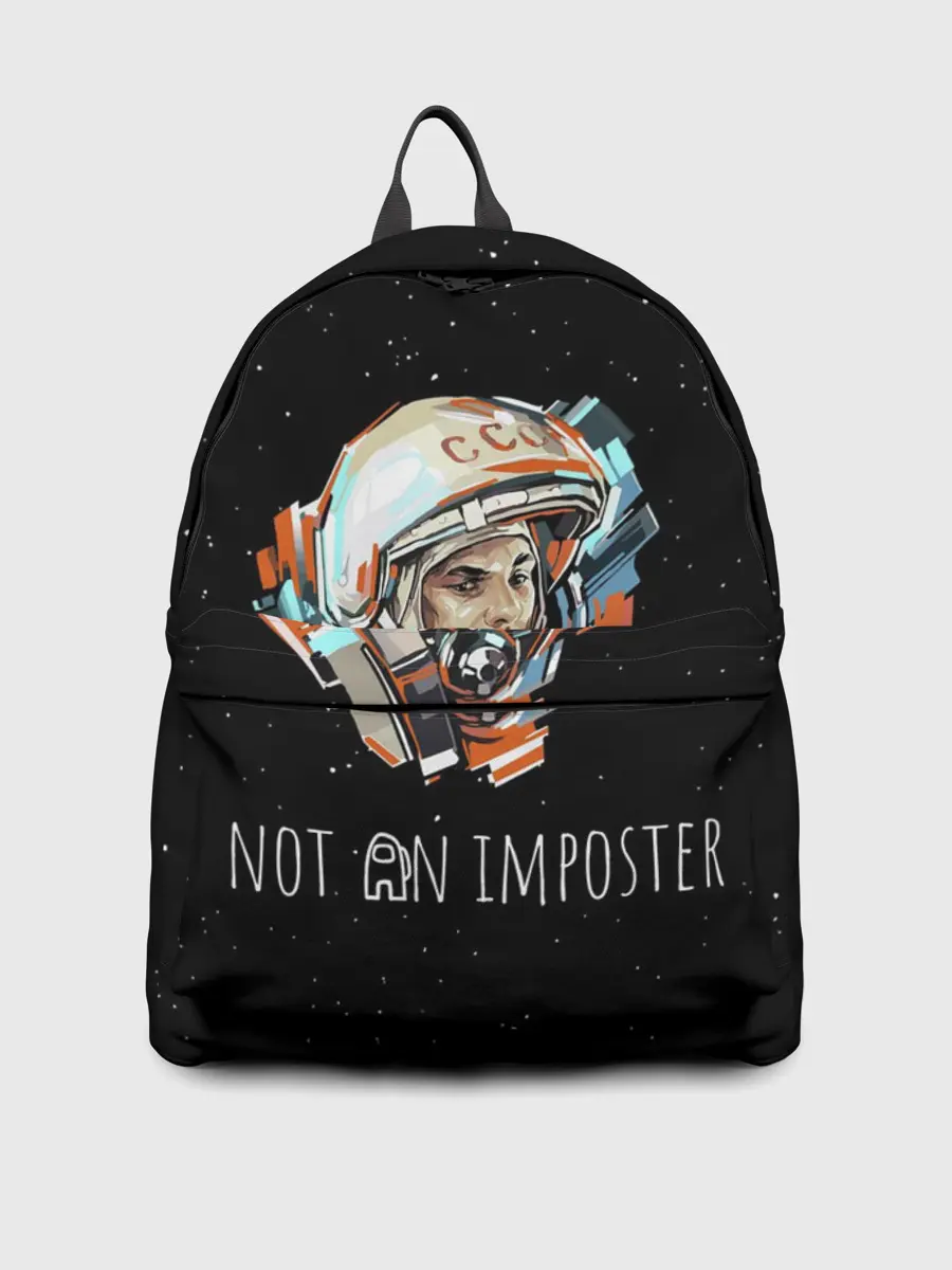 Рюкзак джинсовый / ГАГАРИН НЕ ИМПОСТЕР