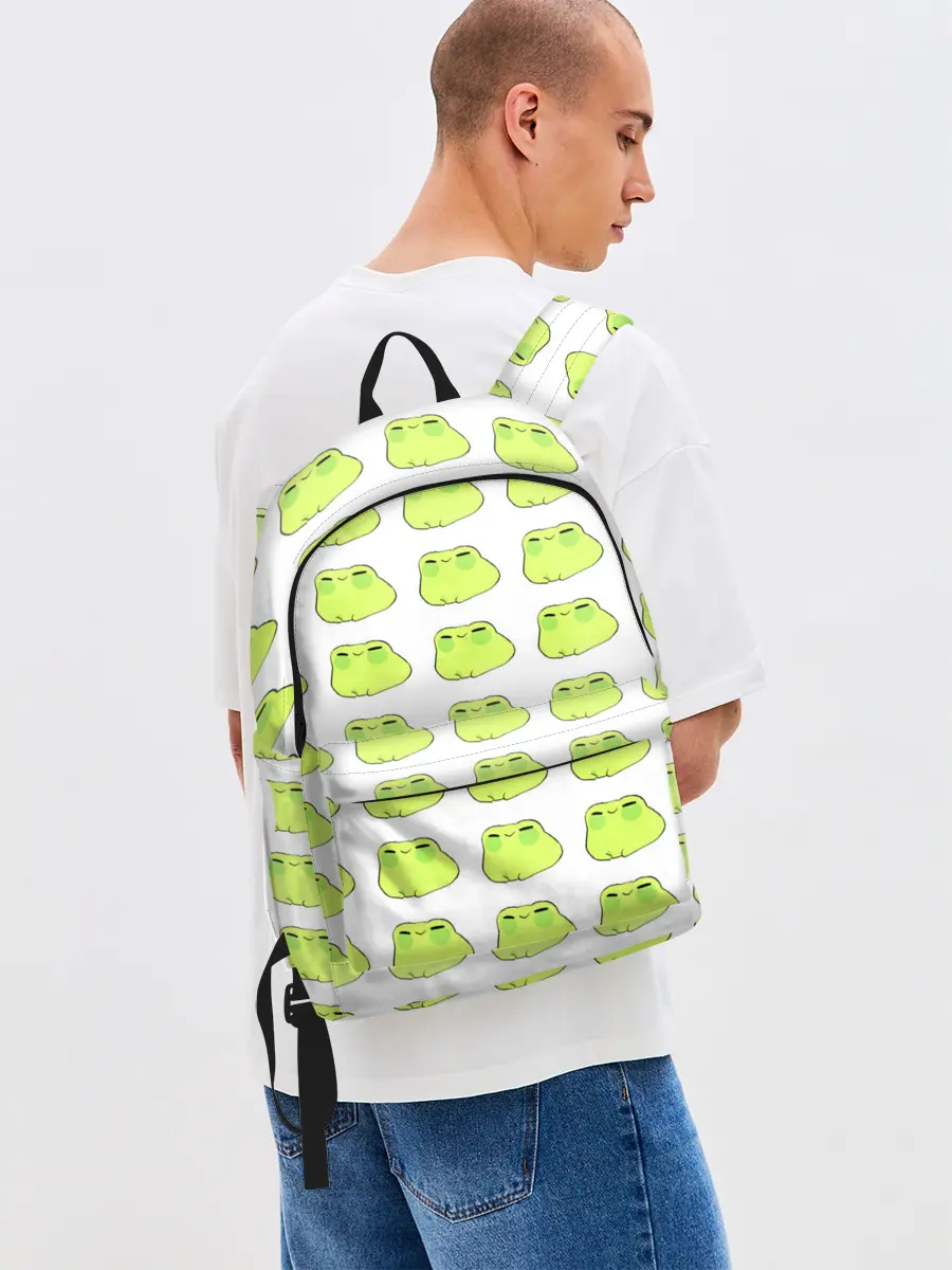 Рюкзак джинсовый / лягушечки