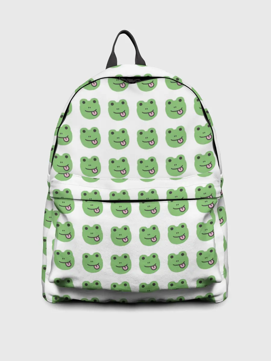 Рюкзак джинсовый / лягушки