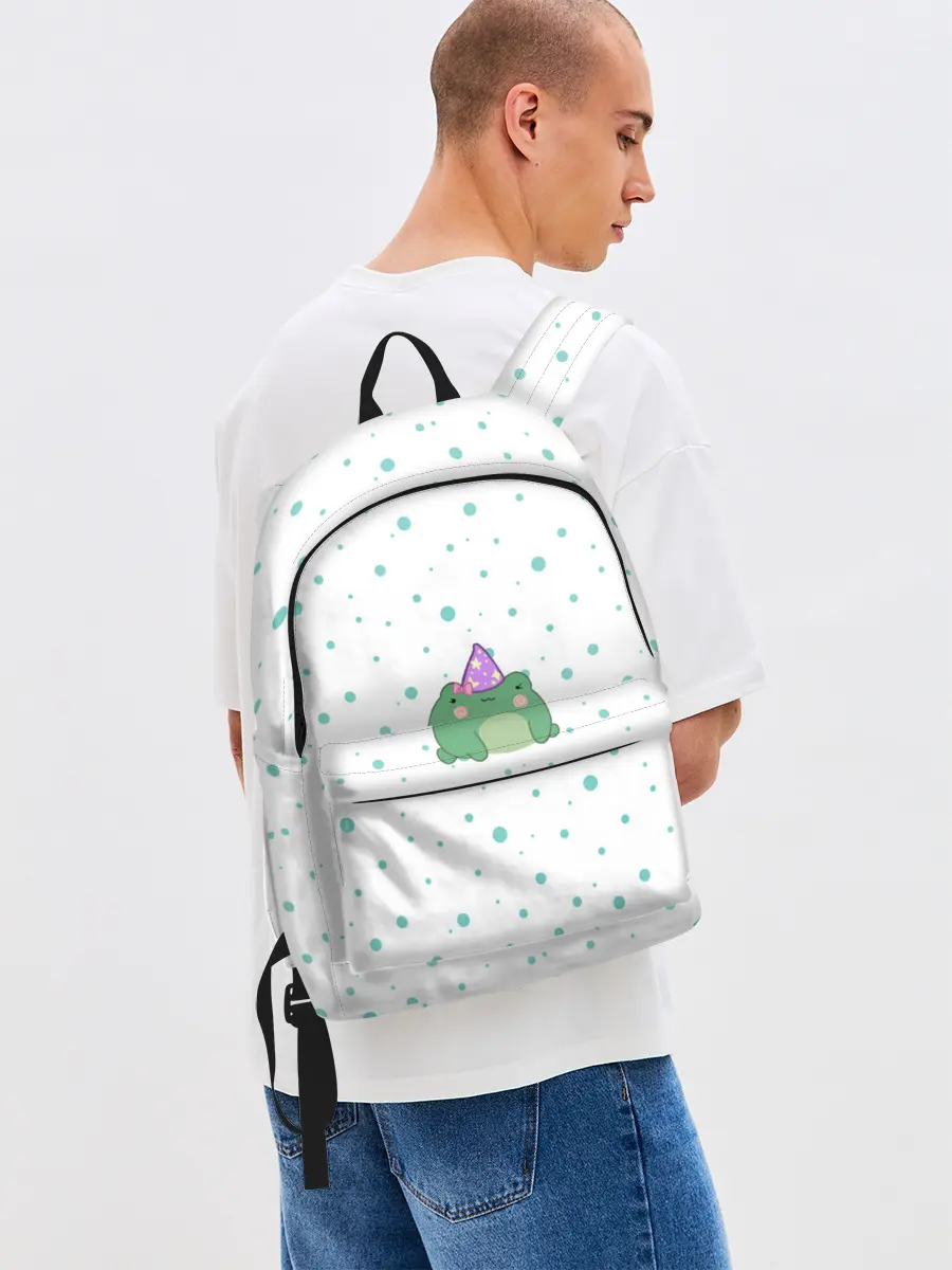 Рюкзак джинсовый / лягушка-маг