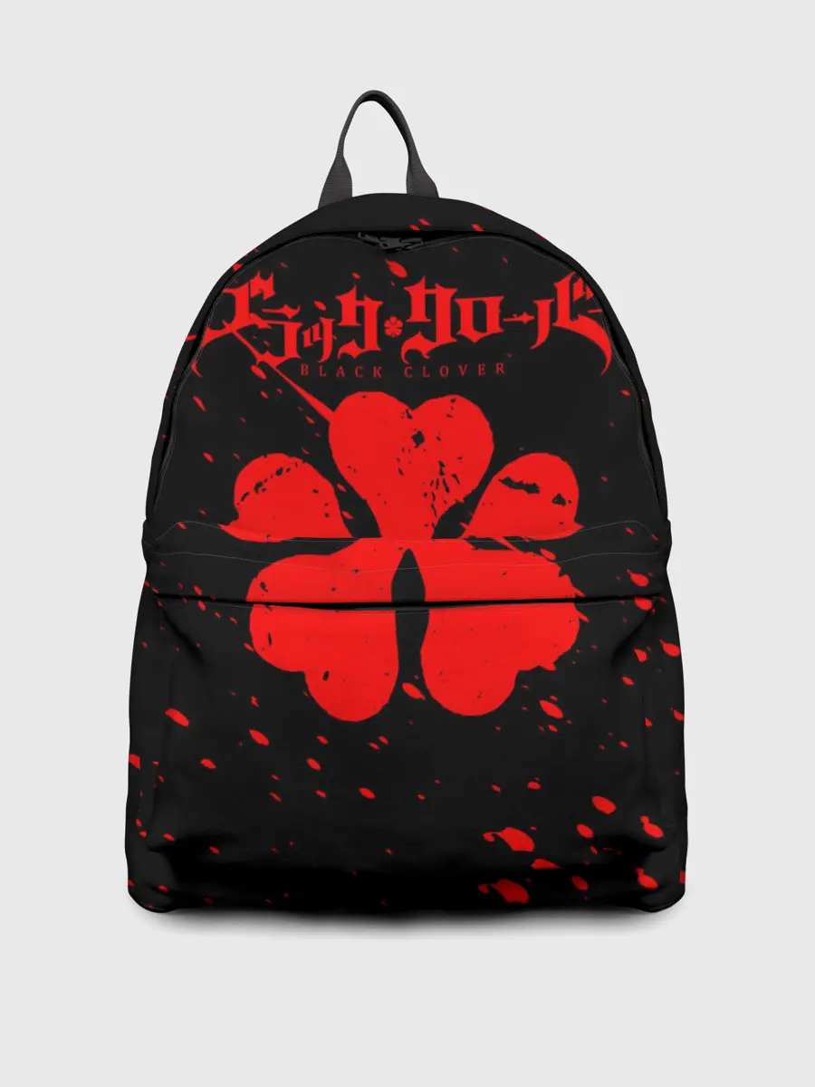 Рюкзак джинсовый / ЧЕРНЫЙ КЛЕВЕР АНИМЕ,