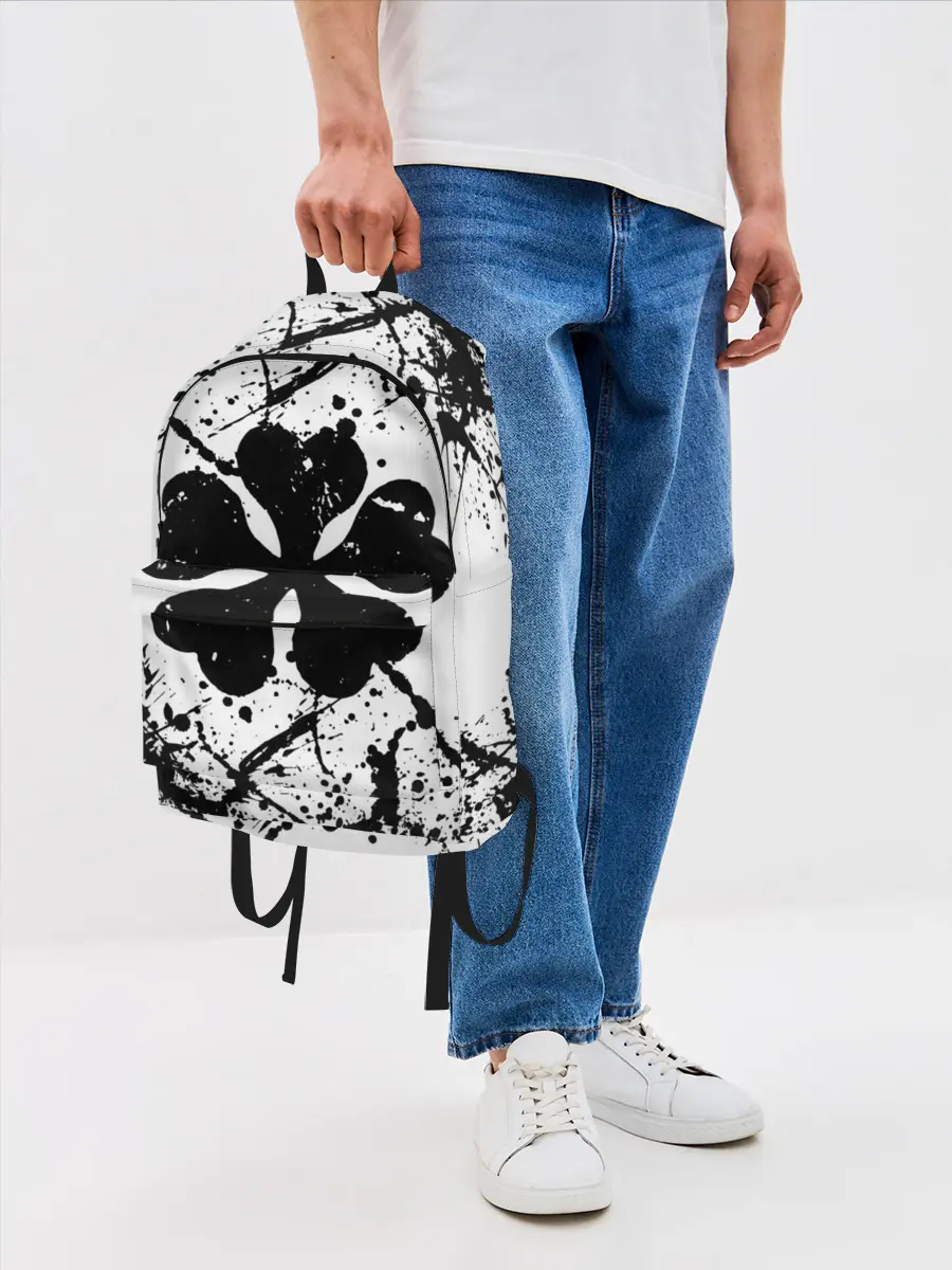 Рюкзак джинсовый / черный клевер,