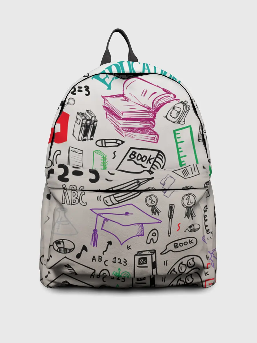 Рюкзак джинсовый / учеба узор