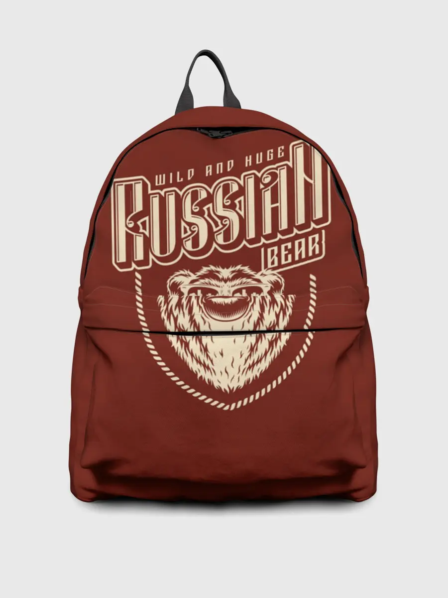 Рюкзак джинсовый / Русский медведь в очках