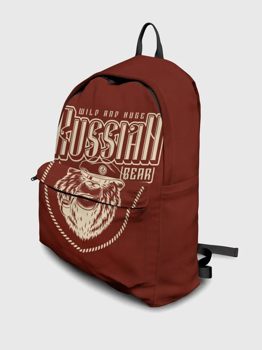 Рюкзак джинсовый / Русский медведь капитан