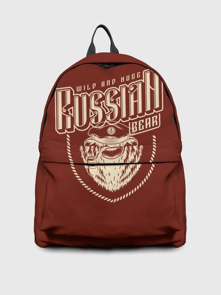 Рюкзак джинсовый / Русский медведь капитан